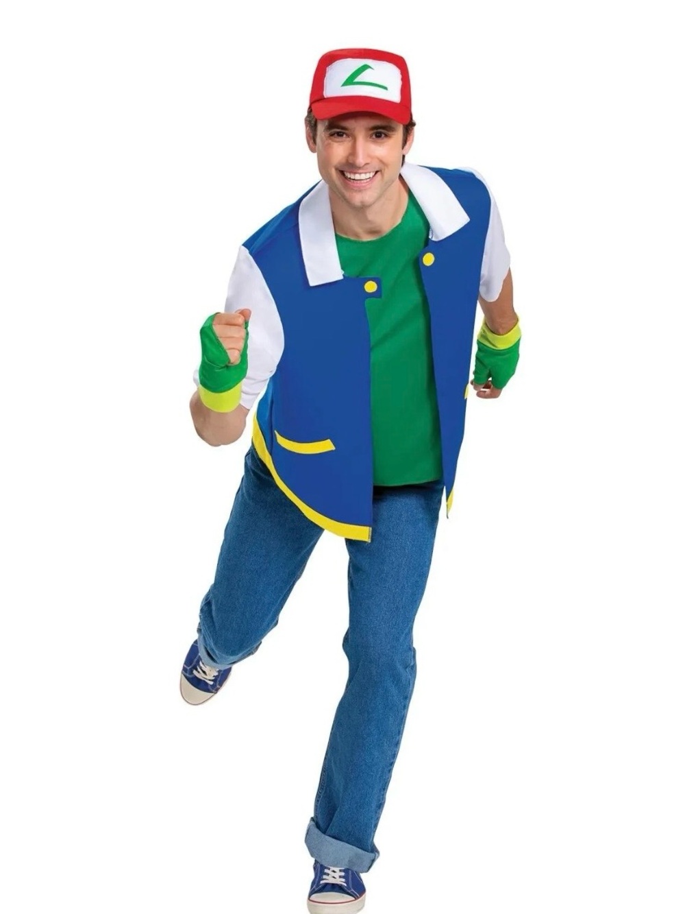 Adult Classic Pokemon Ash Ketchum Costume - Size Large